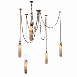 Flint - 20W LED Pendant-15.25 Inches Tall and 37.5 Inches Wide