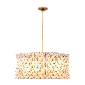 Flair - 6 Light Pendant In Coastal Style-11.5 Inches Tall and 29.5 Inches Wide - 1294959