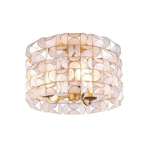 Crescent - 3 Light Flush Mount In Coastal Style-10.5 Inches Tall and 17 Inches Wide - 1294962