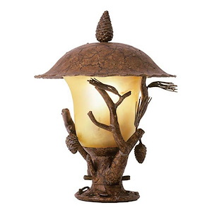 Ponderosa - Three Light Outdoor Post Head Lantern - 882347