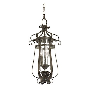 Hartford - Three Light Outdoor Medium Hanging Lantern - 518369