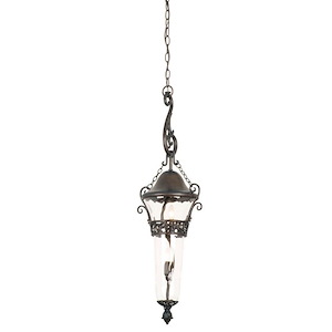 Anastasia - 2 Light Outdoor Hanging Lantern-36 Inches Tall and 12 Inches Wide
