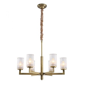 Corricella - 6 Light Chandelier-24 Inches Tall and 29 Inches Wide - 1145478