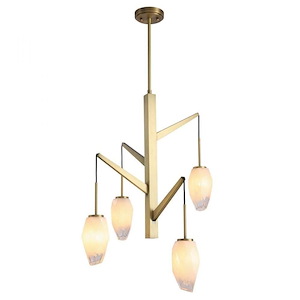 Neive - 4 Light Chandelier-74 Inches Tall and 24 Inches Wide