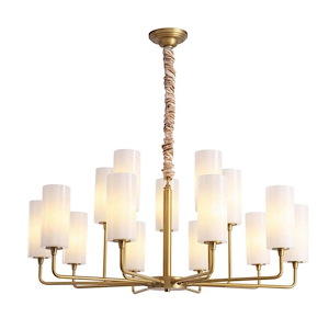 Ortona - 15 Light Chandelier-18 Inches Tall and 39 Inches Wide