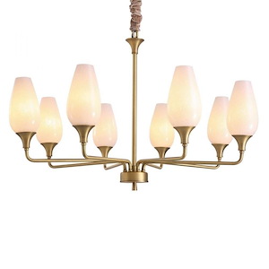 Vipiteno - 8 Light Chandelier-23 Inches Tall and 34 Inches Wide - 1152043