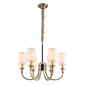 Pacentro - 6 Light Chandelier-24 Inches Tall and 26 Inches Wide - 1151988