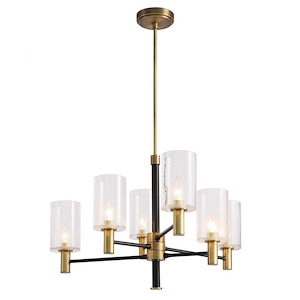 Varenna - 6 Light Chandelier-58 Inches Tall and 26 Inches Wide - 1151293