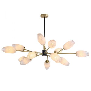 Glacier - 15 Light Chandelier-89 Inches Tall and 53 Inches Wide - 1150195