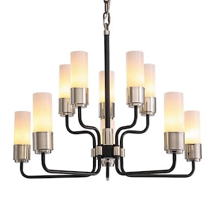 Albano - 10 Light Chandelier-22 Inches Tall and 30 Inches Wide