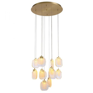 Palazzo - 36W 12 LED Round Chandelier-120 Inches Tall and 24 Inches Wide