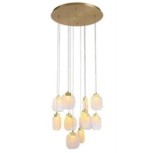 Palazzo - 3W 12 LED Round Chandelier-60 Inch Tall and 24 Inch Wide - 1148916