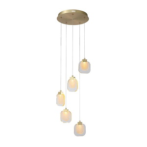 Palazzo - 3W 5 LED Round Chandelier-130 Inch Tall and 16 Inch Wide - 1150311