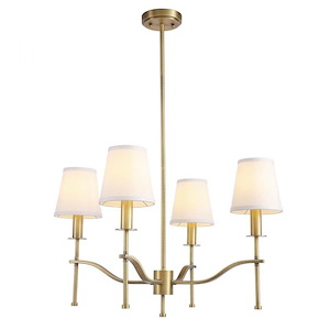 Estense - 4 Light Chandelier-57 Inches Tall and 28 Inches Wide