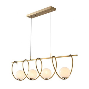 Gubbio - 4 Light Chandelier-8 Inches Tall and 43 Inches Wide