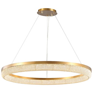 Pescara - 41W 1 LED Round Chandelier-3 Inches Tall and 33 Inches Wide - 1147685