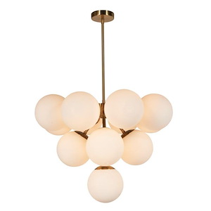 Sora - 13 Light Chandelier-70 Inches Tall and 28 Inches Wide