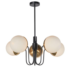 Brecia - 5 Light Chandelier-61 Inches Tall and 28 Inches Wide