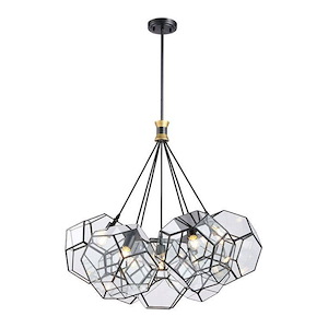 Aurora Prism - 7 Light Chandelier-30 Inch Tall and 34 Inch Wide - 1418365