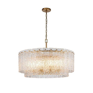 Tundra - 12 Light Large 2-Tier Chandelier-22 Inch Tall and 35 Inch Wide - 1418377