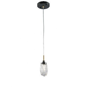 Avola - 1 Light Ice-drop Single Pendant-125 Inches Tall and 3 Inches Wide