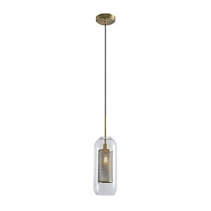 Fano - 1 Light Pendant-20 Inch Tall and 6 Inch Wide - 1369701