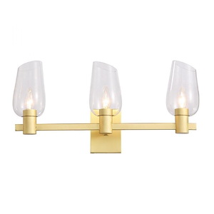 Calabria - 3 Light Triple Wall Sconce-10 Inches Tall and 22 Inches Wide - 1153556