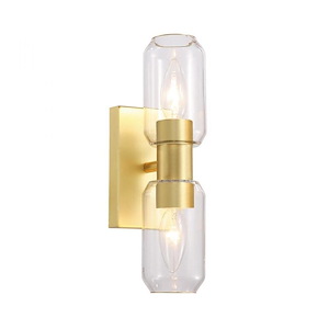 Manarola - 2 Light Double Wall Sconce-11 Inches Tall and 4 Inches Wide - 1152692