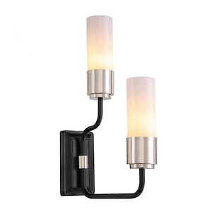 Albano - 2 Light Double Wall Sconce-16 Inches Tall and 4 Inches Wide