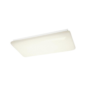Fluorescent Fixture Group - 4 Light Ceiling Mount - with Utilitarian inspirations - 5 inches tall by 16.75 inches wide - 19449