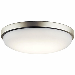 23W 1 Led Flush Mount - With Utilitarian Inspirations - 3.75 Inches Tall By 14.5 Inches Wide