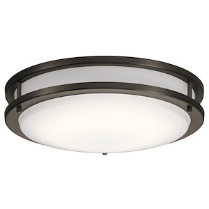 Avon - 28.5W 1 LED Flush Mount - with Transitional inspirations - 3.75 inches tall by 14 inches wide