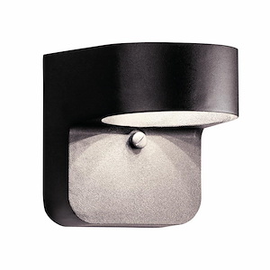 15W 1 LED Small Outdoor Wall Lantern - with Utilitarian inspirations - 5.5 inches tall by 5 inches wide