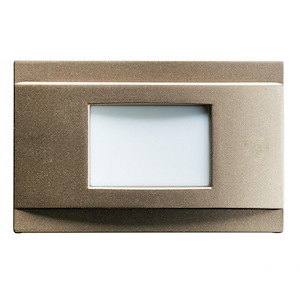 1.38W 4 LED Step Light - with Utilitarian inspirations - 1.25 inches tall by 2 inches wide