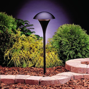 Eclipse - Line Voltage 1 light Path Lamp - with Contemporary inspirations - 25 inches tall by 9 inches wide