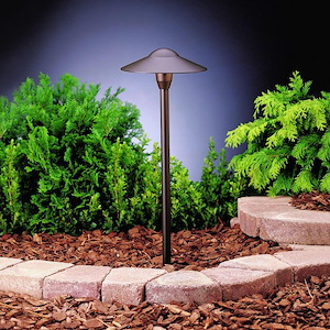 1 light Domed Path Light 21 inches tall by 8.5 inches wide
