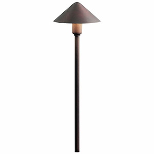 Path &amp; Spread - Low Voltage 1 light Path and Spread - with Contemporary inspirations - 20.25 inches tall by 6 inches wide