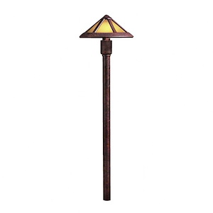 Low Voltage 1 Light Path Lamp - With Contemporary Inspirations - 22.5 Inches Tall By 6 Inches Wide