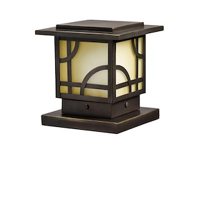Larkin Estate - Low Voltage Post Light - With Contemporary Inspirations - 6 Inches Tall By 6.25 Inches Wide