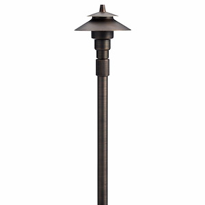 12V Small Adjustable Height Path Light Centennial Brass