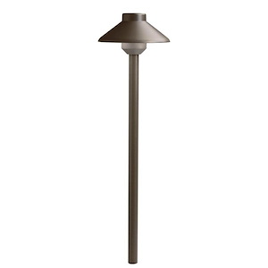 CBR - 2W 3 LED Stepped Dome Short Path Light - with Transitional inspirations - 15 inches tall by 6.25 inches wide - 819638