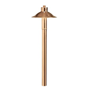 Copper Hat - 3W 3 Led Copper Hat Path Light - With Utilitarian Inspirations - 21 Inches Tall By 6 Inches Wide