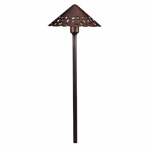 CBR - 2W 3 LED Hammered Roof Path Light - with Transitional inspirations - 22 inches tall by 8.25 inches wide