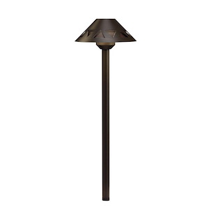 Overlay - 3.8W 1 Led Path Light - With Utilitarian Inspirations - 21 Inches Tall By 7 Inches Wide