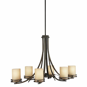 Hendrik - 6 light Chandelier - with Soft Contemporary inspirations - 22.75 inches tall by 18 inches wide