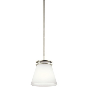 Hendrik - 1 light Mini-Pendant - with Soft Contemporary inspirations - 9 inches tall by 8 inches wide