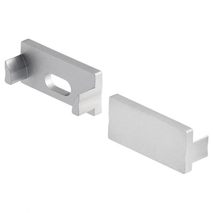Ils Te Series - Metal With Wiring Hole End Cap - With Utilitarian Inspirations - 0.25 Inches Tall By 0.25 Inches Wide
