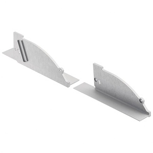 Ils Te Series - Arches Ceiling-To-Wall Channel End Caps - With Utilitarian Inspirations - 1.5 Inches Tall By 0.75 Inches Wide