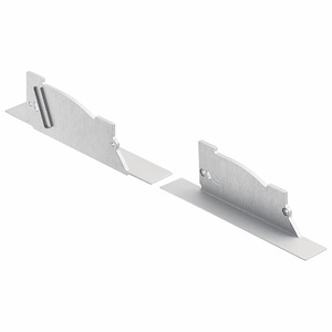 Ils Te Series - Arches Ceiling-Edge Channel End Cap - With Utilitarian Inspirations - 1.5 Inches Tall By 0.75 Inches Wide