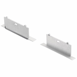 Ils Te Series - In-Wall Mud-In Extra-Wide-Deep Depth Channel End Cap - With Utilitarian Inspirations - 1.5 Inches Tall By 0.5 Inches Wide